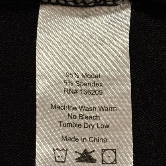 Layers by Hatch Black T Shirt Dress Modal Stretchy Maternity Small S - Picture 5 of 5